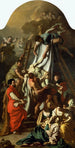 La Déposition - Francesco Solimena — gerahmtes Bild an der Wand
