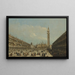 Place Saint-Marc mit der Basilika und dem Campanile - Francesco Tironi — gerahmtes Bild an der Wand