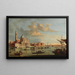 Der Hafen von San Marco mit San Giorgio Maggiore Venedig - Francesco Tironi — gerahmtes Bild an der Wand