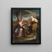 Der Christus und die Samariterin am Brunnen - Francesco Trevisani — gerahmtes Bild an der Wand
