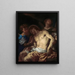 Der todes Christus, gestützt von Engeln - Francesco Trevisani — gerahmtes Bild an der Wand