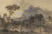 Landschaft klassisch Eine Stadt und ein Berg in der Nähe der Küste - Francesco Zuccarelli — Ansicht des Kunstwerks