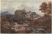 Landschaft mit Bergpanorama, Waschfrauen und Fischer - Francesco Zuccarelli — Ansicht des Kunstwerks