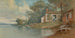 Cottage am Seeufer - Francis Augustus Silva — Ansicht des Kunstwerks