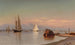 Ansicht auf den Hudson, die Catskills im Hintergrund - Francis Augustus Silva — Ansicht des Kunstwerks