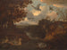 Enten und andere Vögel in der Nähe eines Bachs in einer italienischen Landschaft - Francis Barlow — Ansicht des Kunstwerks