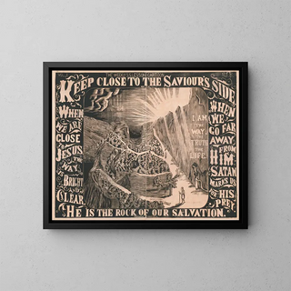 Das wöchentliche Unterrichtsbild der Sonntagsschule Band 1 Nr. 8 - Francis Bodine — gerahmtes Bild an der Wand