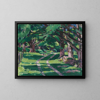 L'avenue Auchnacraig - Francis Campbell Boileau Cadell — gerahmtes Bild an der Wand
