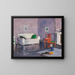 Das weiße Sofa - Francis Campbell Boileau Cadell — gerahmtes Bild an der Wand