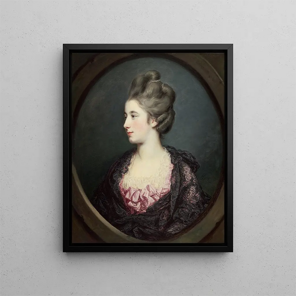 Mme Thomas Horne - Francis Cotes — gerahmtes Bild an der Wand