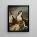 Portrait von Alice, Gräfin von Shipbrook - Francis Cotes — gerahmtes Bild an der Wand