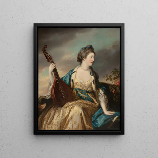 Portrait von Alice, Gräfin von Shipbrook - Francis Cotes — gerahmtes Bild an der Wand
