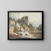 Wasserfall - Francis Nicholson — gerahmtes Bild an der Wand