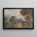 Landschaft im klassischen Stil mit Figuren - Francis Oliver Finch — gerahmtes Bild an der Wand
