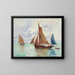 Bateaux de pêche - Francis Picabia — gerahmtes Bild an der Wand