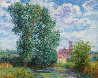 Sonnenlichteffekt bei Gewitterwetter in Larchant - Francis Picabia — Ansicht des Kunstwerks