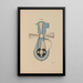 Marie - Francis Picabia — gerahmtes Bild an der Wand