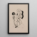 Ohne Titel oder Nackte an der Gitarre - Francis Picabia — gerahmtes Bild an der Wand