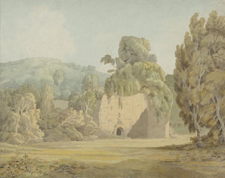 Eine von Efeu bedeckte Ruine - Francis Towne — Ansicht des Kunstwerks