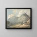 Craig yr Aderyn bei Llanfihangel-y-Pennant - Francis Towne — gerahmtes Bild an der Wand