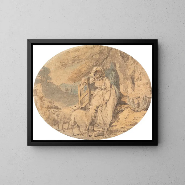 Adélaïde - Francis Wheatley — gerahmtes Bild an der Wand