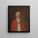 Portrait eines unbekannten Mannes - Francis Wheatley — gerahmtes Bild an der Wand