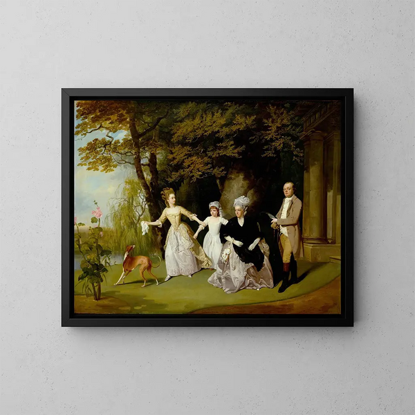 La famille Wilkinson - Francis Wheatley — gerahmtes Bild an der Wand