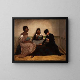 Les Trois Races ou L'Égalité devant la Loi - Francisco Laso — gerahmtes Bild an der Wand