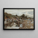 Lavandières à la rivière - Francisco Pradilla — gerahmtes Bild an der Wand