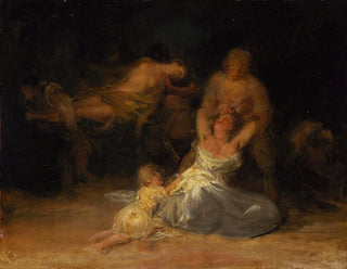 Akt der Gewalt gegen zwei Frauen - Francisco de Goya — Ansicht des Kunstwerks