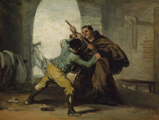 Das Bruder Pedro reißt El Maragato die Pistole aus - Francisco de Goya — Ansicht des Kunstwerks