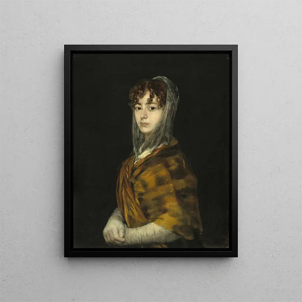 Mme Sabasa García - Francisco de Goya — gerahmtes Bild an der Wand