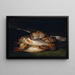 Stillleben mit Dorade - Francisco de Goya — gerahmtes Bild an der Wand