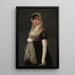Junge Frau mit Mantille und Basquin - Francisco de Goya — gerahmtes Bild an der Wand