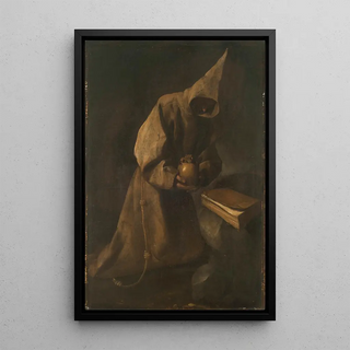 Francisco de Zurbarn - San Francisco en meditacin.webp