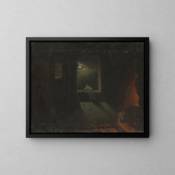 Szenen eines Klosters II - Franciszek Ksawery Lampi — gerahmtes Bild an der Wand