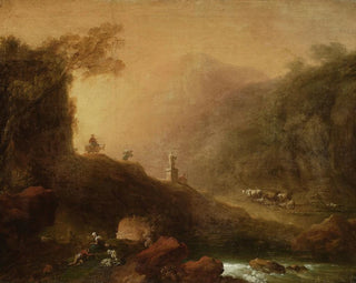 Romantisches Landschaftsgemälde - Franciszek Ksawery Lampi — Ansicht des Kunstwerks
