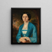 Portrait einer Dame - Franciszek Mielnicki — gerahmtes Bild an der Wand