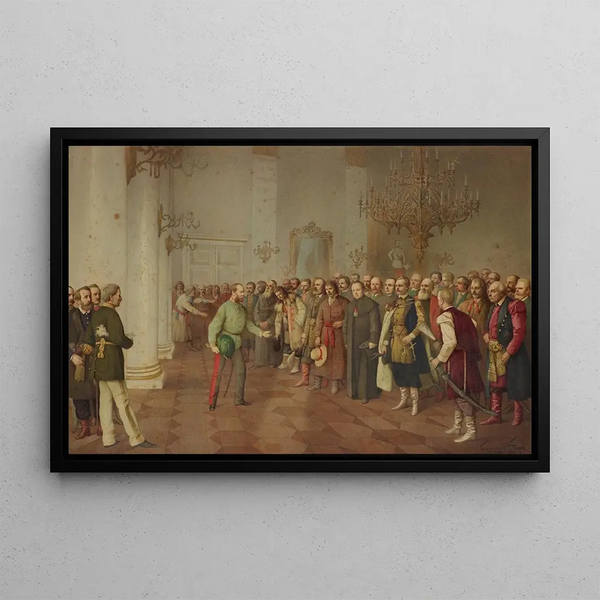 Franciszek Tepa - The Emperor Welcoming Polish and Ukrainian Delegation in Lviv.webp