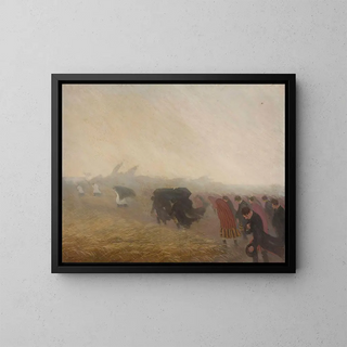 Trauerfeier - Franciszek Łubieski — gerahmtes Bild an der Wand