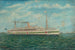 Le Marama, neuseeländisches Krankenhaus-Schiff vor der Küste der Nadeln, Isle of Wight, Ärmelkanal - Frank Barnes — Ansicht des Kunstwerks