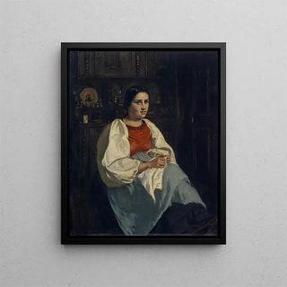 Frank Buchser - Girl from Oberhasli.webp