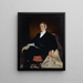 Portrait des amerikanischen Außenministers William H. Seward - Frank Buchser — gerahmtes Bild an der Wand