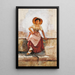 Junge Frau aus Florenz - Frank Duveneck — gerahmtes Bild an der Wand