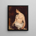 Nackter sitzend - Frank Duveneck — gerahmtes Bild an der Wand