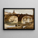 Die Brücken von Florenz - Frank Duveneck — gerahmtes Bild an der Wand