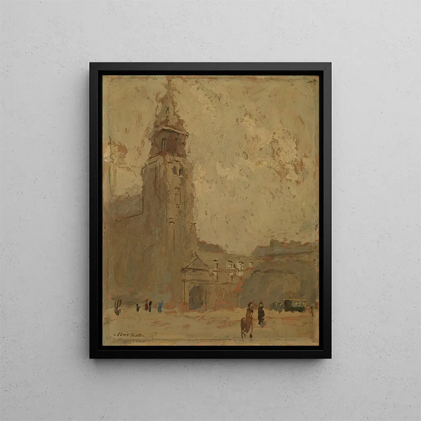 Kirche von Saint-Germain-des-Prés - Frank Edwin Scott — gerahmtes Bild an der Wand
