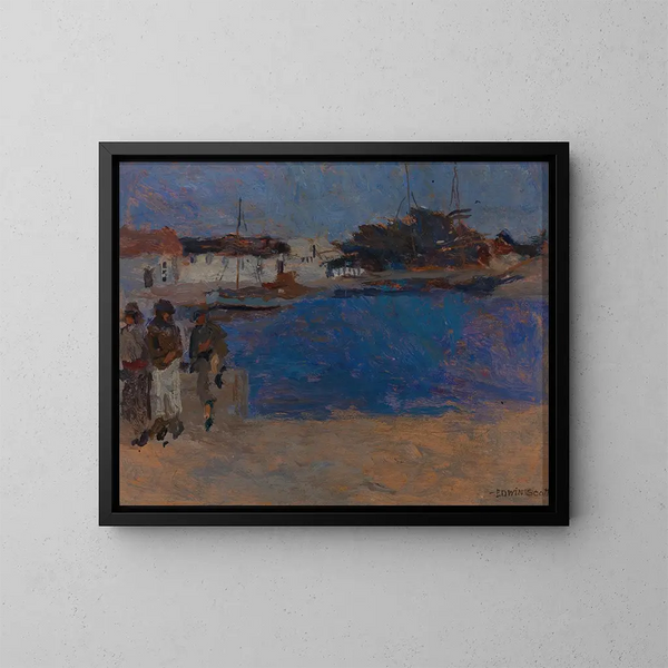 Côte aux environs de Cherbourg - Frank Edwin Scott — gerahmtes Bild an der Wand