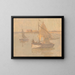 Bateaux de pêche à Honfleur n° 1 - Frank Edwin Scott — gerahmtes Bild an der Wand