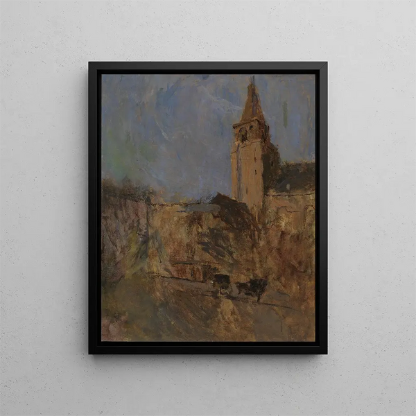 St Germain des Prés n° I - Frank Edwin Scott — gerahmtes Bild an der Wand